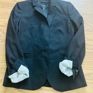 J Crew Super 120 Blazer Jacket women’s Size 2 Black